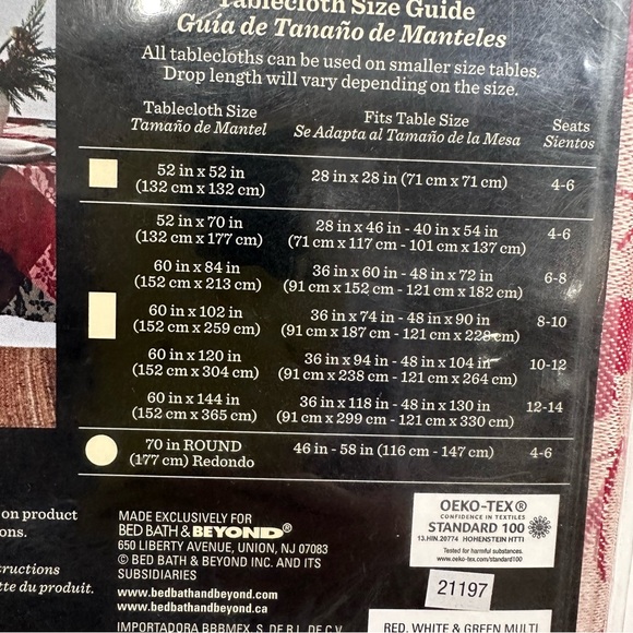 Christmas Round Jacquard Table Cloth - Picture 5 of 5